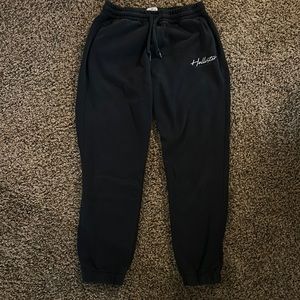 Black hollister joggers